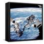 ISS Space Walk-null-Framed Stretched Canvas