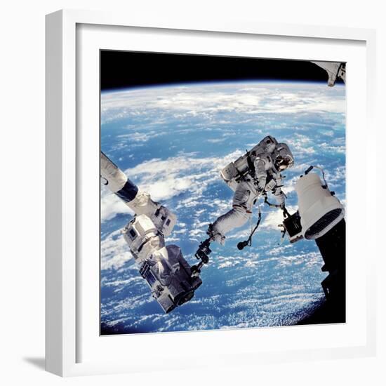 ISS Space Walk-null-Framed Premium Photographic Print