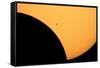 ISS Transit of 2017 Solar Eclipse-null-Framed Stretched Canvas