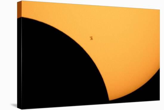 ISS Transit of 2017 Solar Eclipse-null-Stretched Canvas