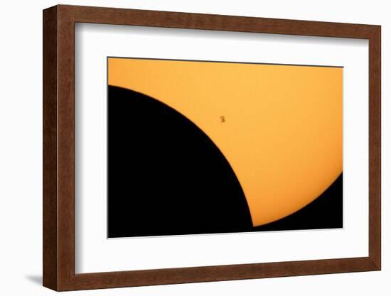 ISS Transit of 2017 Solar Eclipse-null-Framed Photographic Print