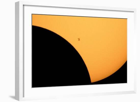 ISS Transit of 2017 Solar Eclipse-null-Framed Photographic Print