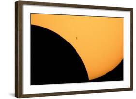 ISS Transit of 2017 Solar Eclipse-null-Framed Photographic Print