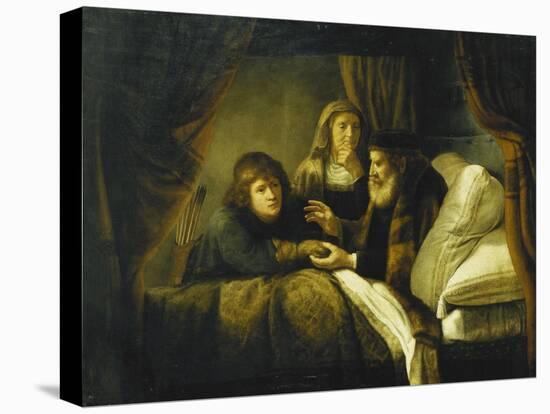 Issac Blessing Jacob, C.1640-Rembrandt van Rijn-Stretched Canvas