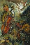 The Two Musicians; Les Deux Musiciens-Issachar Ryback-Stretched Canvas