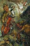 The Two Musicians; Les Deux Musiciens-Issachar Ryback-Framed Stretched Canvas