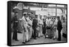 Issuing Rum on Board HMS 'Royal Sovereign, 1896-W Gregory-Framed Stretched Canvas