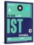 IST Istanbul Luggage Tag 1-NaxArt-Stretched Canvas