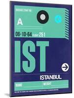 IST Istanbul Luggage Tag 1-NaxArt-Mounted Art Print