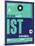 IST Istanbul Luggage Tag 1-NaxArt-Mounted Art Print