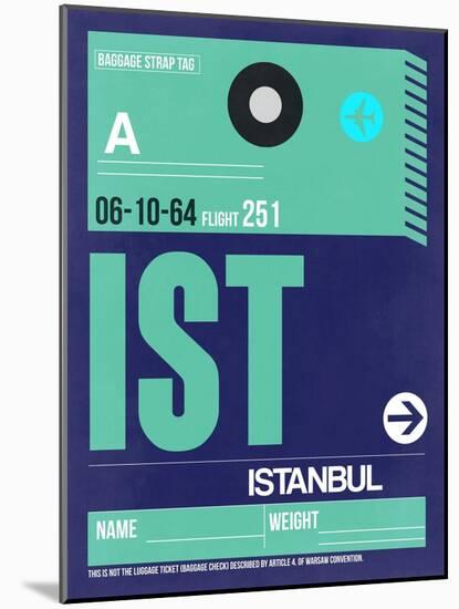IST Istanbul Luggage Tag 1-NaxArt-Mounted Art Print