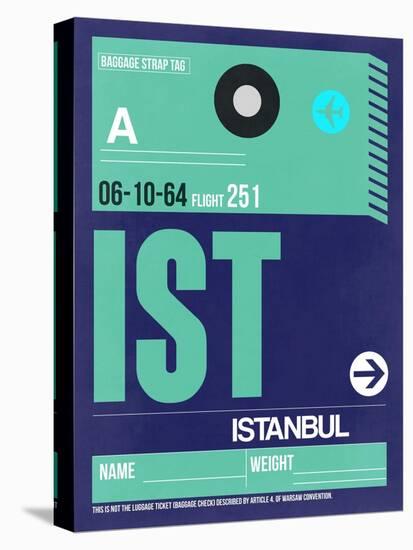 IST Istanbul Luggage Tag 1-NaxArt-Stretched Canvas