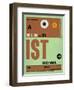 IST Istanbul Luggage Tag 2-NaxArt-Framed Premium Giclee Print