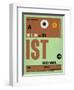 IST Istanbul Luggage Tag 2-NaxArt-Framed Premium Giclee Print