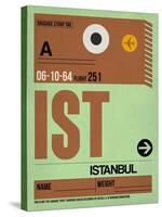 IST Istanbul Luggage Tag 2-NaxArt-Stretched Canvas