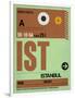 IST Istanbul Luggage Tag 2-NaxArt-Framed Art Print