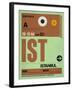 IST Istanbul Luggage Tag 2-NaxArt-Framed Art Print