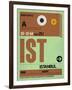 IST Istanbul Luggage Tag 2-NaxArt-Framed Art Print