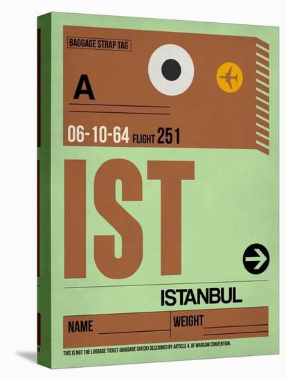 IST Istanbul Luggage Tag 2-NaxArt-Stretched Canvas
