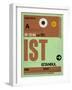 IST Istanbul Luggage Tag 2-NaxArt-Framed Art Print