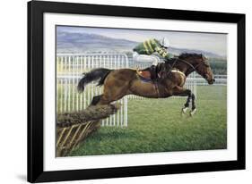 Istabraq at Cheltenham II-Susan Crawford-Framed Giclee Print