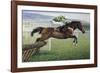 Istabraq at Cheltenham II-Susan Crawford-Framed Giclee Print