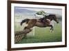 Istabraq at Cheltenham II-Susan Crawford-Framed Premium Giclee Print