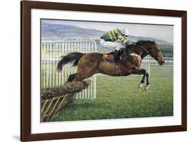 Istabraq at Cheltenham II-Susan Crawford-Framed Premium Giclee Print