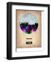 Istanbul Air Balloon-NaxArt-Framed Art Print