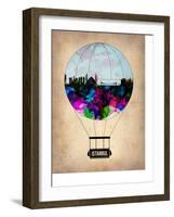 Istanbul Air Balloon-NaxArt-Framed Art Print