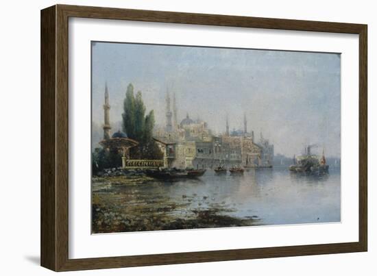 Istanbul as Seen from the Bosphorus, Second Half of the 19th C-null-Framed Giclee Print