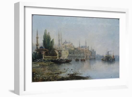 Istanbul as Seen from the Bosphorus, Second Half of the 19th C-null-Framed Giclee Print