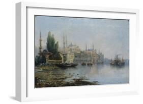 Istanbul as Seen from the Bosphorus, Second Half of the 19th C-null-Framed Giclee Print