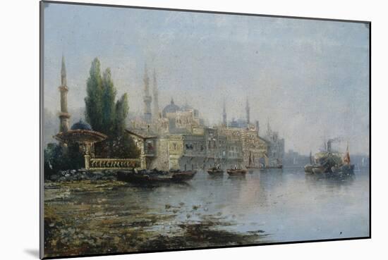 Istanbul as Seen from the Bosphorus, Second Half of the 19th C-null-Mounted Giclee Print
