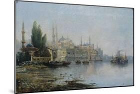 Istanbul as Seen from the Bosphorus, Second Half of the 19th C-null-Mounted Giclee Print