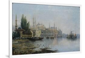 Istanbul as Seen from the Bosphorus, Second Half of the 19th C-null-Framed Giclee Print