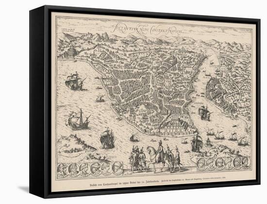 Istanbul in the 16th Century after the Turks Captured It-null-Framed Stretched Canvas
