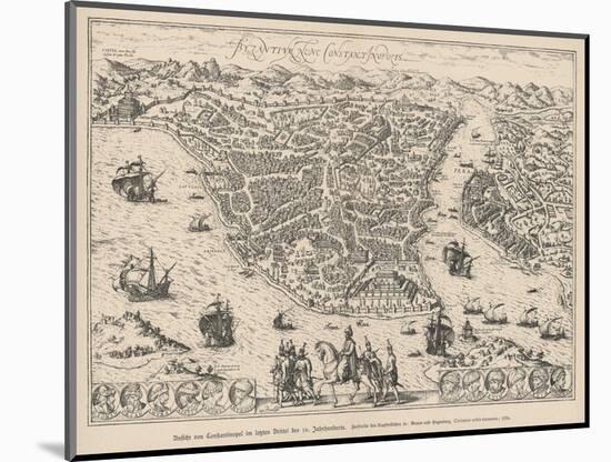 Istanbul in the 16th Century after the Turks Captured It-null-Mounted Art Print