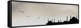 Istanbul Silhouette-bahadirozbey-Framed Stretched Canvas