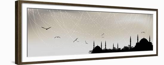 Istanbul Silhouette-bahadirozbey-Framed Premium Giclee Print