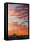 Istanbul Skyline at Sunset-Jon Hicks-Framed Stretched Canvas