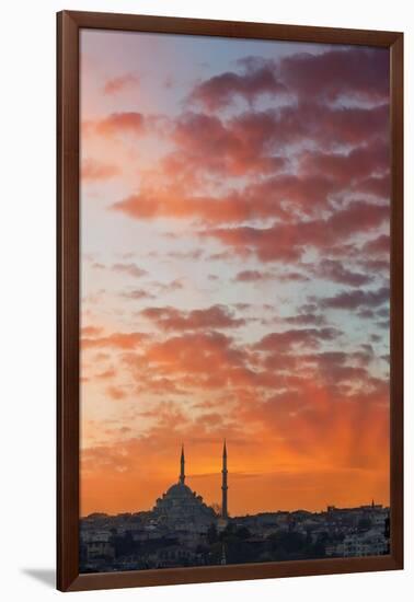 Istanbul Skyline at Sunset-Jon Hicks-Framed Premium Photographic Print