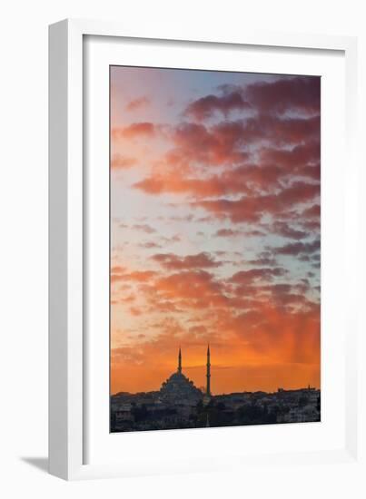 Istanbul Skyline at Sunset-Jon Hicks-Framed Photographic Print