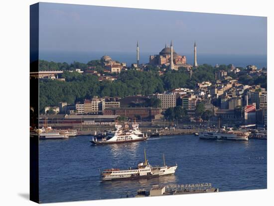 Istanbul Skyline Including the Aghia Sophia Basilica, Istanbul, Turkey, Europe-Woolfitt Adam-Stretched Canvas