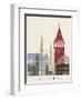 Istanbul Skyline Poster-paulrommer-Framed Art Print