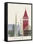 Istanbul Skyline Poster-paulrommer-Framed Stretched Canvas