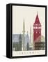 Istanbul Skyline Poster-paulrommer-Framed Stretched Canvas