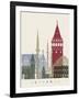 Istanbul Skyline Poster-paulrommer-Framed Art Print