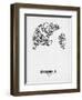 Istanbul Street Map White-NaxArt-Framed Art Print