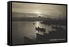 Istanbul - the Golden Horn at Sunset-null-Framed Stretched Canvas